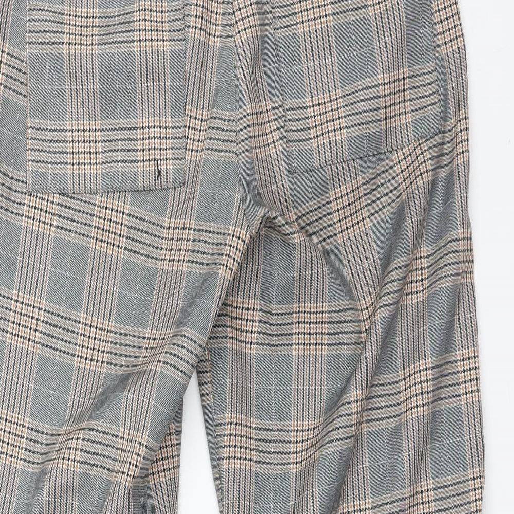 ASOS Womens Multicoloured Check Trousers Size 8 L26 in
