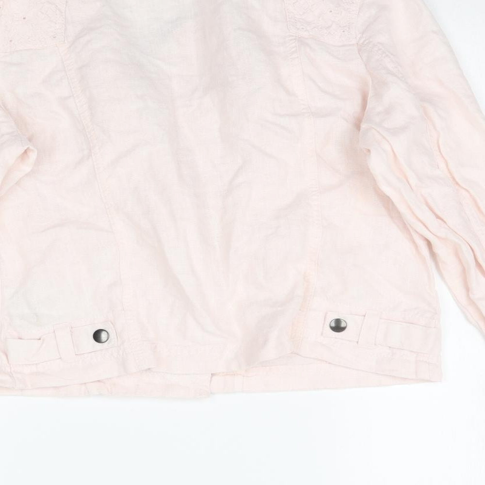 Marks & Spencer Womens Pink Jacket Size 14