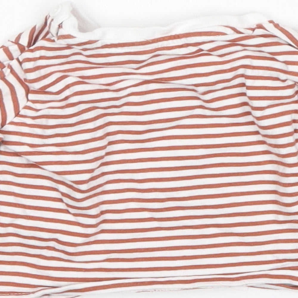 Matalan Girls Multicoloured Striped Basic T-Shirt Size 0-3 Months