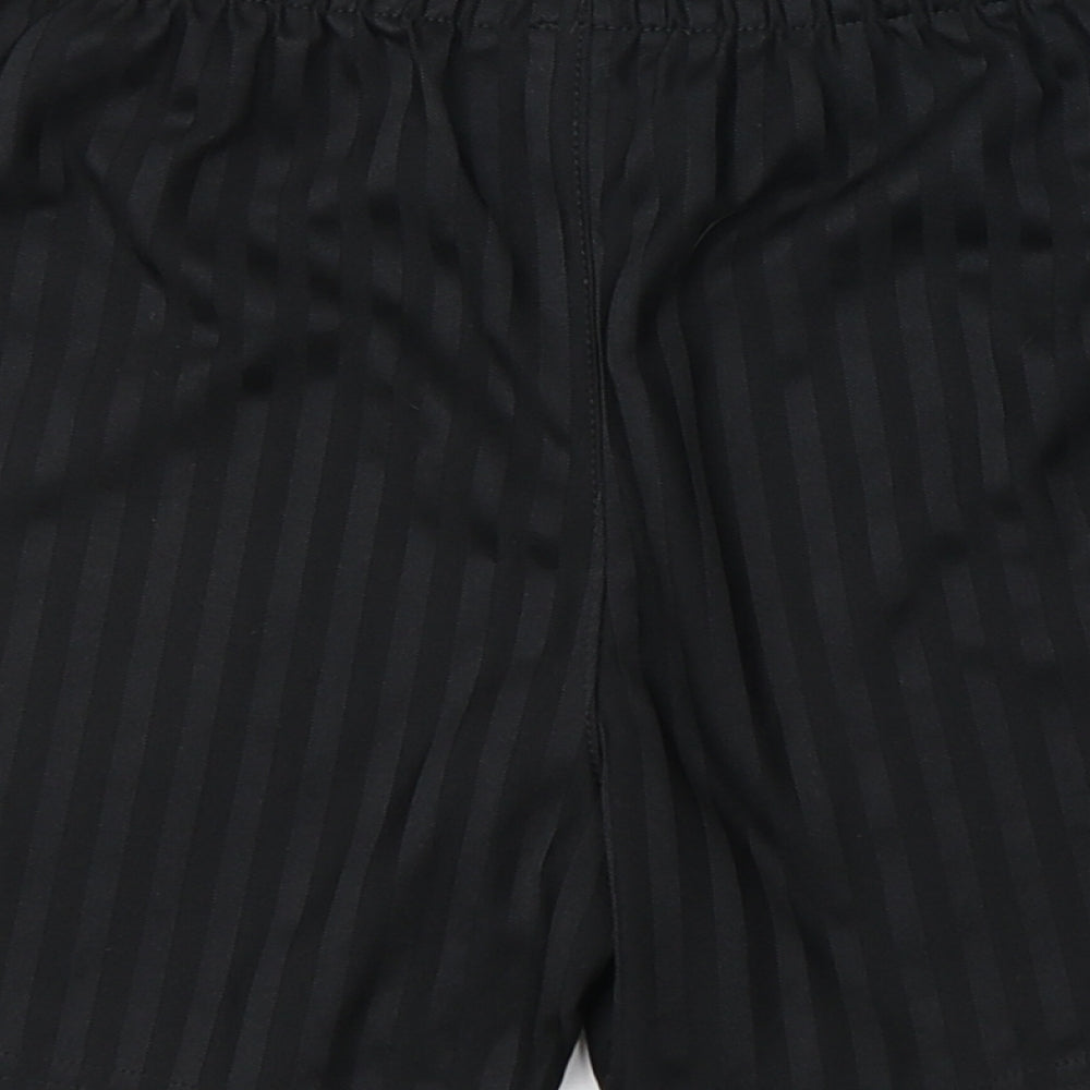 George Boys Black Striped Sweat Shorts Size 10-11 Years