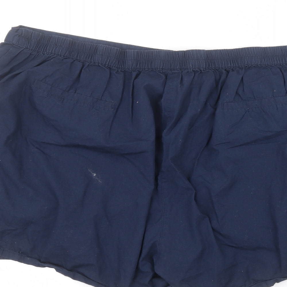 Anthology Womens Blue Hot Pants Shorts Size 26