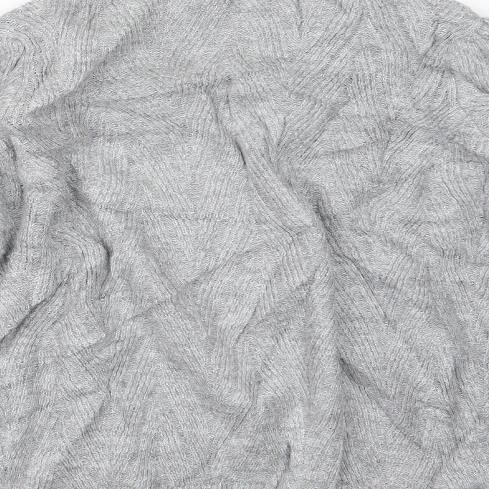 George Womens Grey Knit Pullover Jumper Size M