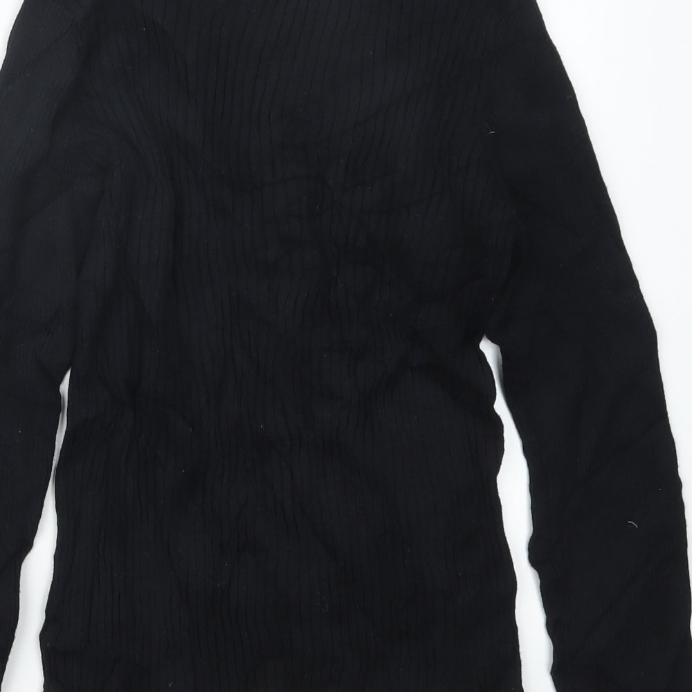 Nutmeg Girls Black Pullover Jumper Size 12-13 Years