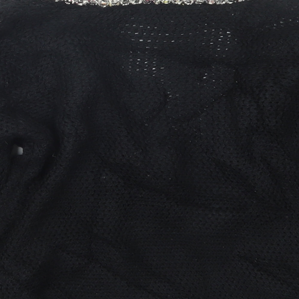 Marks & Spencer Womens Black Knit Cardigan Jumper Size 8