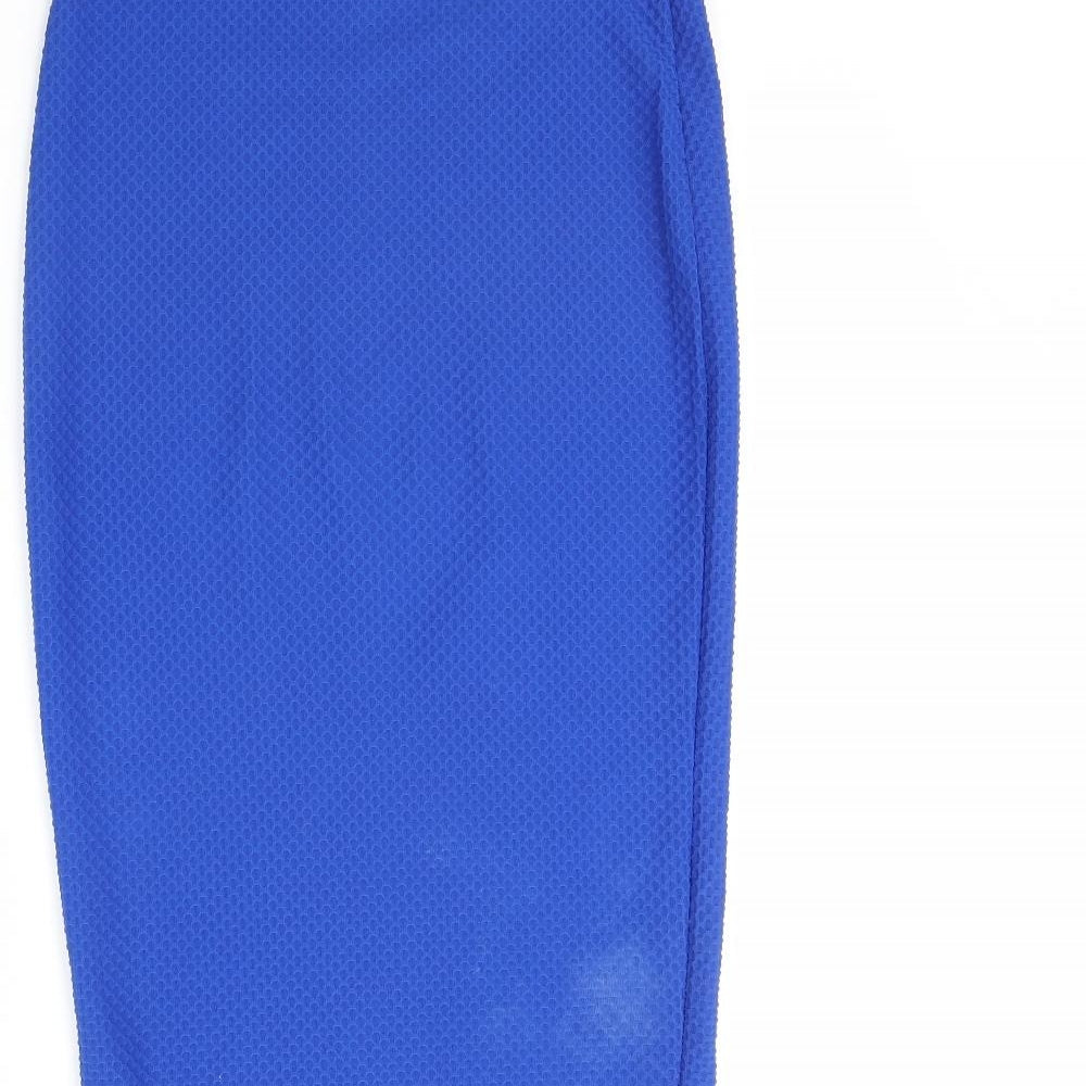 Internacionale Womens Blue Straight & Pencil Skirt Size 10