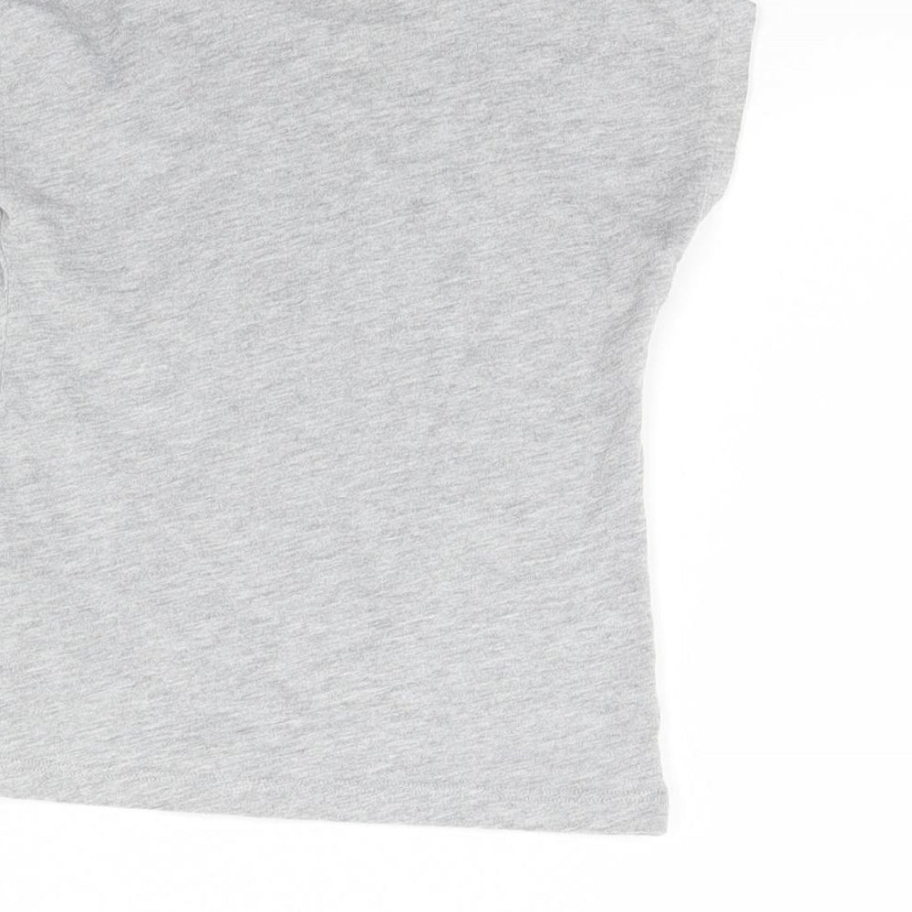 M&s Girls Grey Basic T-Shirt Size 3 Years
