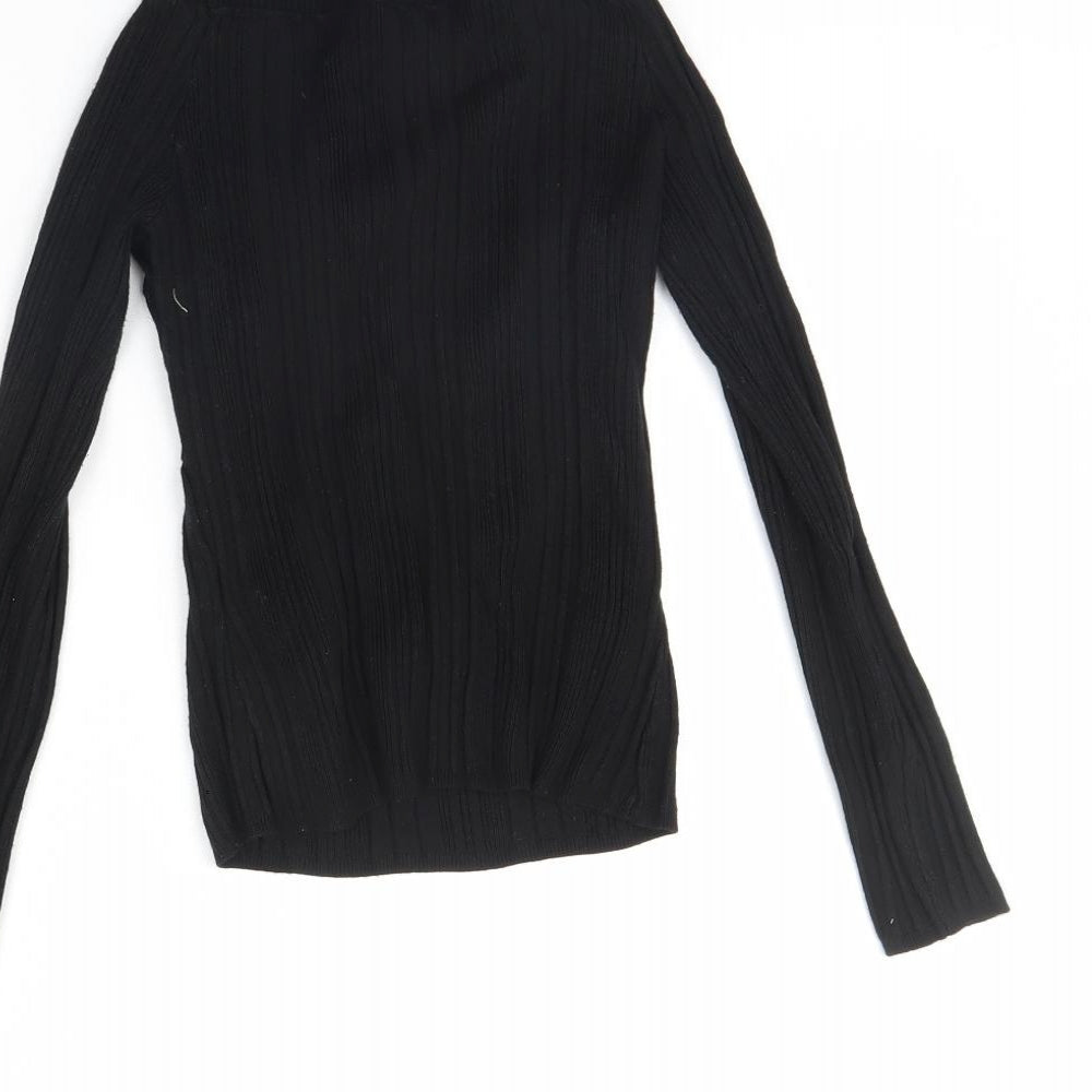 Miss Selfridge Womens Black Pullover Jumper Size 12