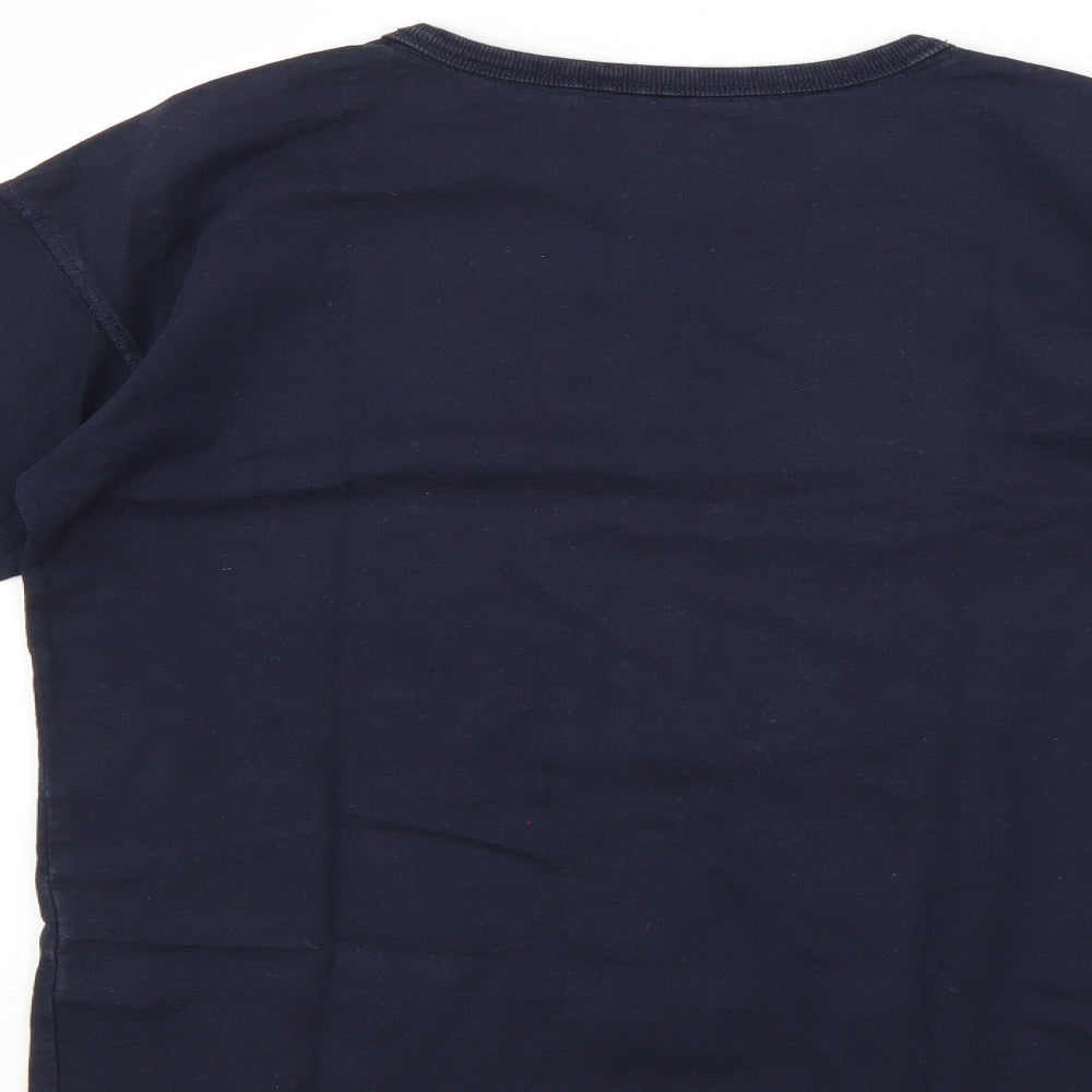 Preworn Boys Black Solid Pyjama Top Size 12-13 Years