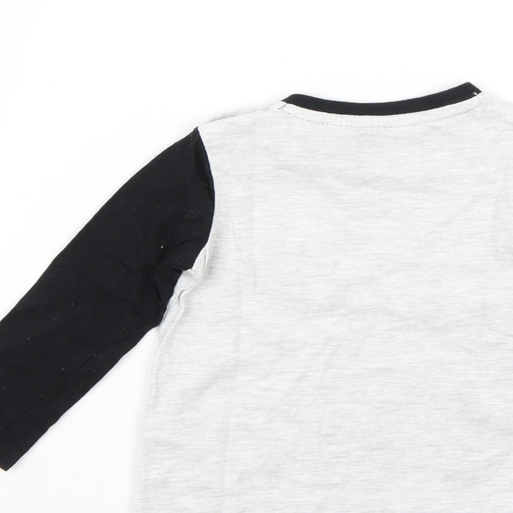 F&F Baby Grey Basic T-Shirt Size 9-12 Months