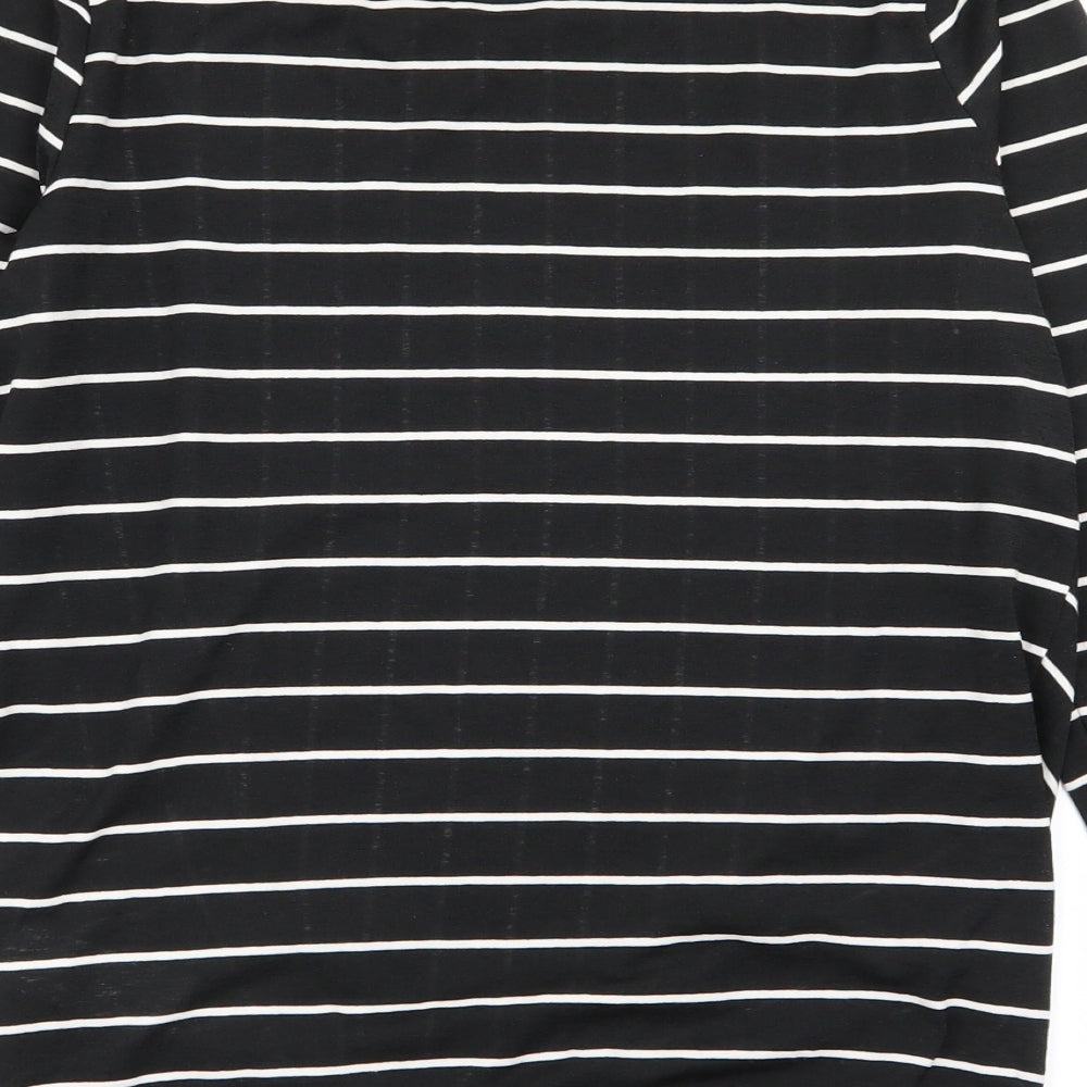 Warehouse Womens Multicoloured Striped Basic T-Shirt Size 10