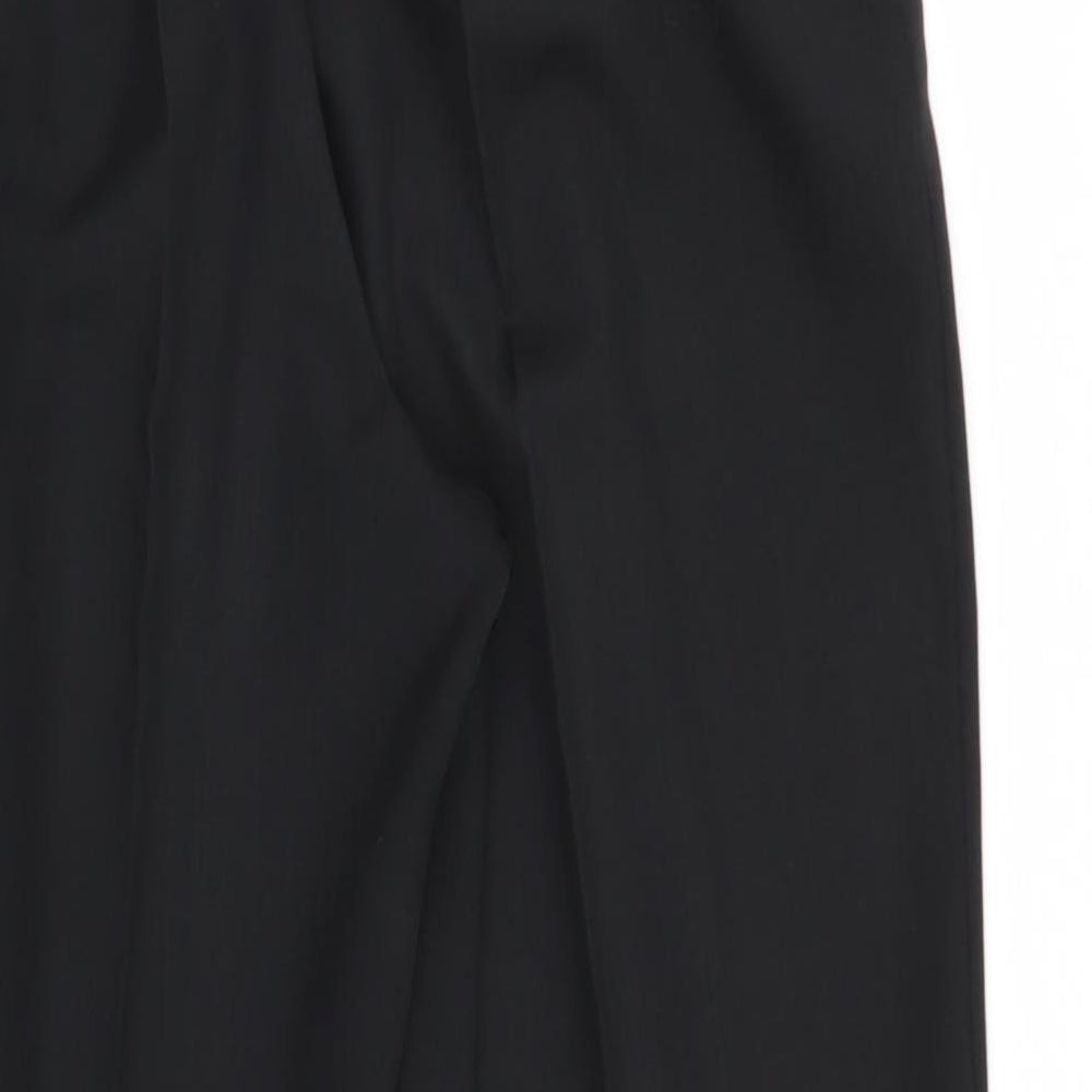 BHS Womens Black Trousers Size 12 L26 in
