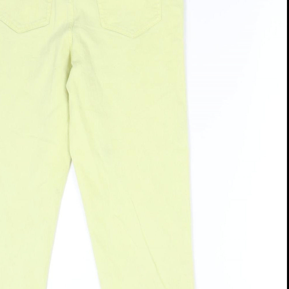 Style&Co Denim Womens Yellow Denim Capri Jeans Size 10 L21 in