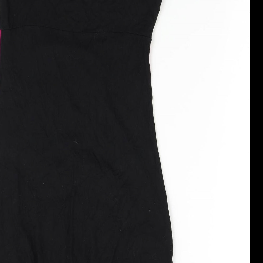 Evita Womens Black Slip Dress Size 10