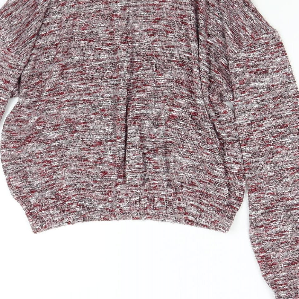 Miss Selfridge Womens Red Pullover Jumper Size 8