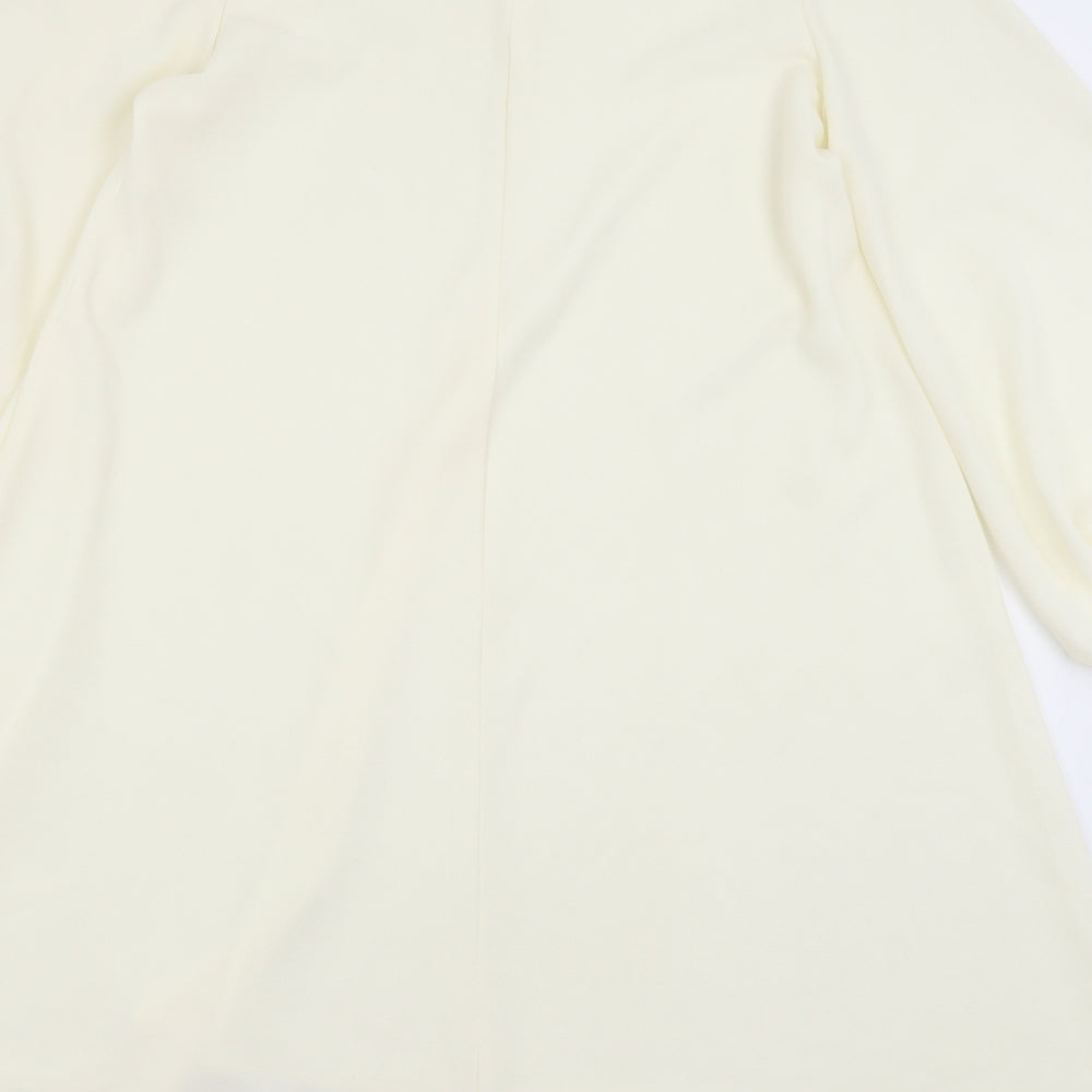 Zack Womens Ivory A-Line Size 8