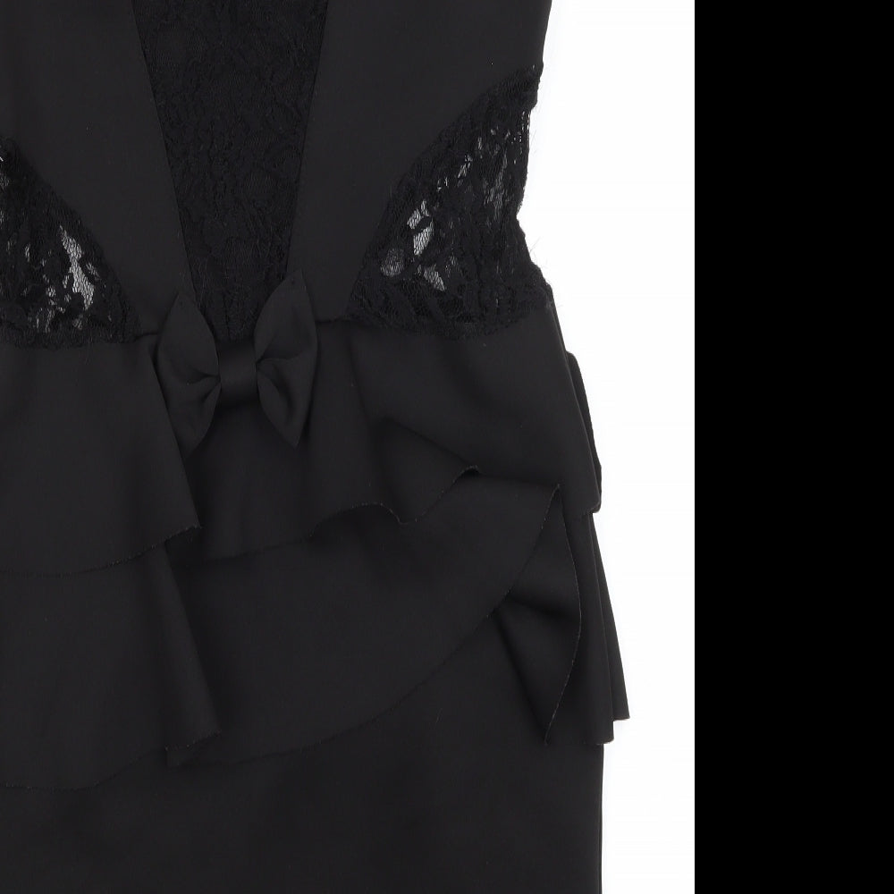Preworn Womens Black Pencil Dress Size M