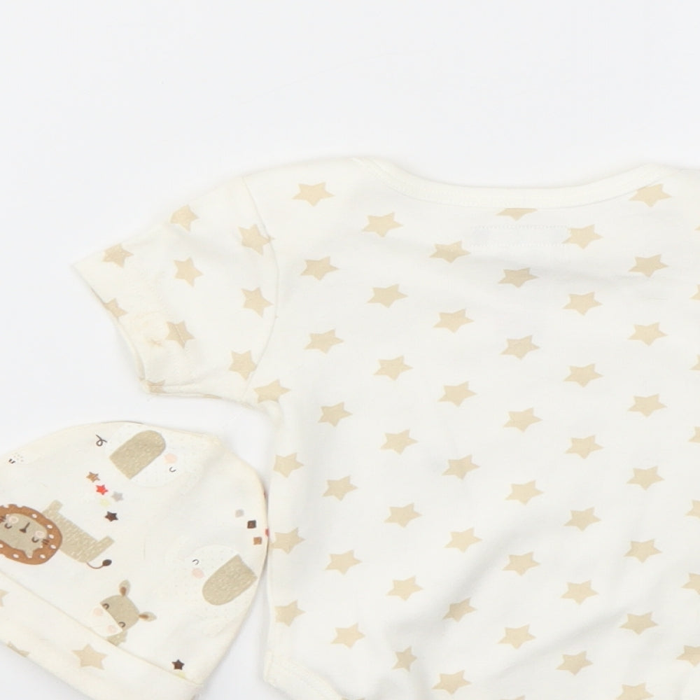 Pitter Patter Baby Multicoloured Animal Print Babygrow One-Piece Size 3-6 Months