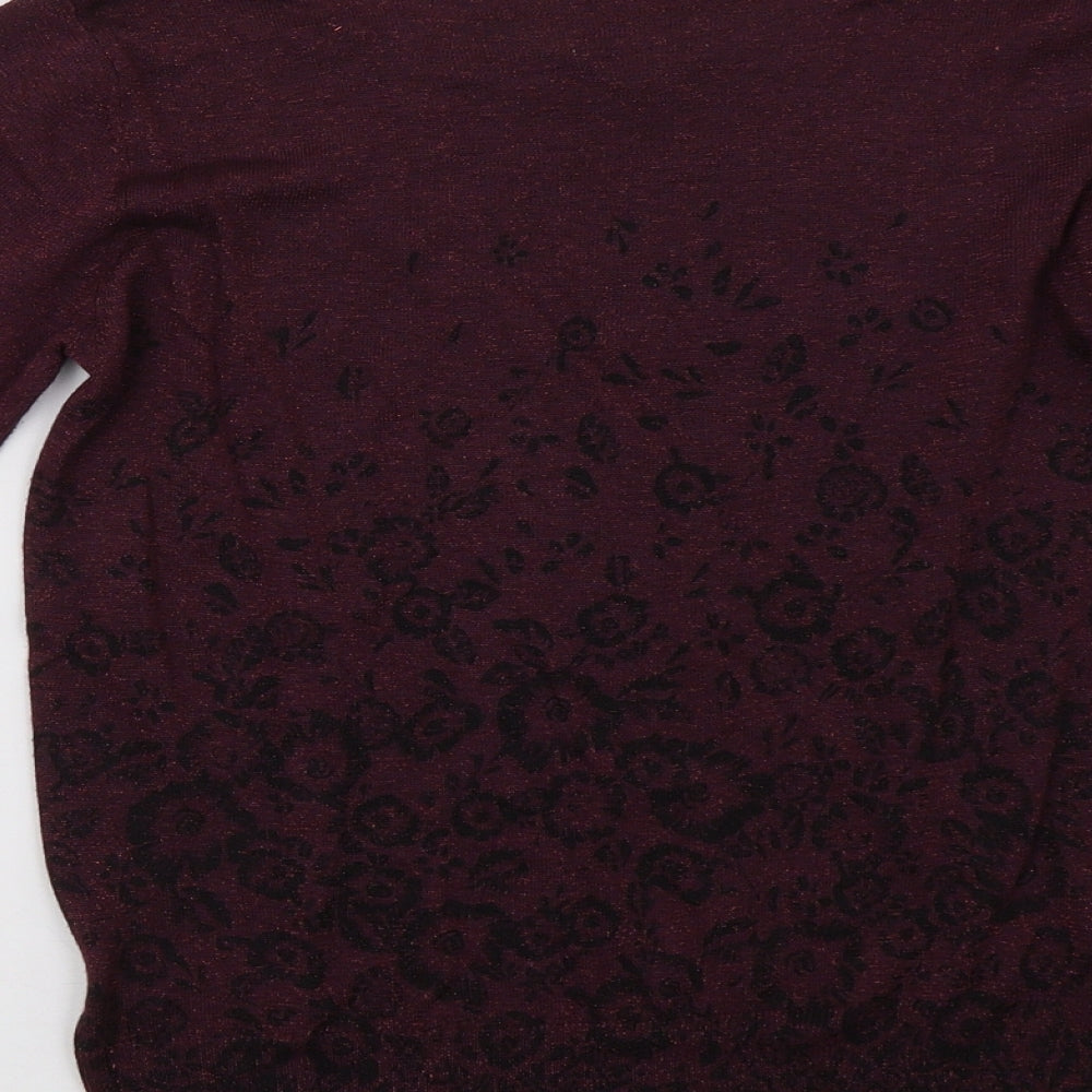 Monsoon Womens Purple Pullover Sweatshirt Size 12