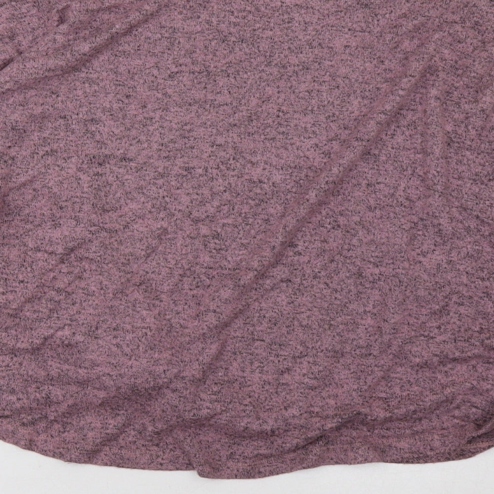 moral fiber Womens Purple Pullover Sweatshirt Size L