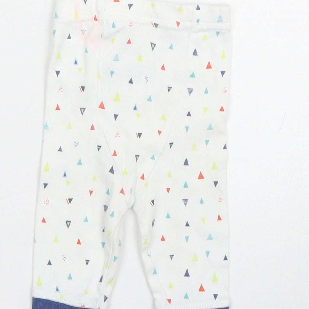 Mothercare Baby White Polka Dot Capri Trousers Size 0-3 Months - 0-1 Months