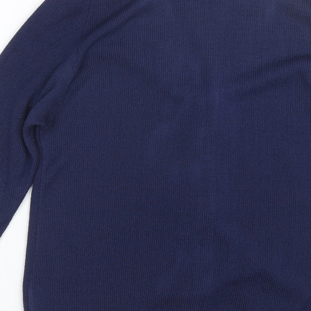Elegant Body Womens Blue Cardigan Jumper Size L