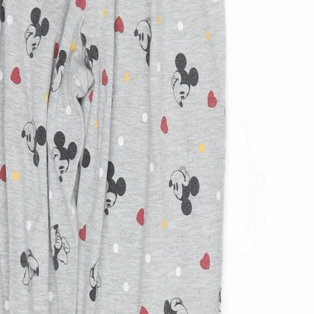Preworn Girls Grey Polka Dot Cami Pyjama Pants Size 9 Years - Minnie Mouse