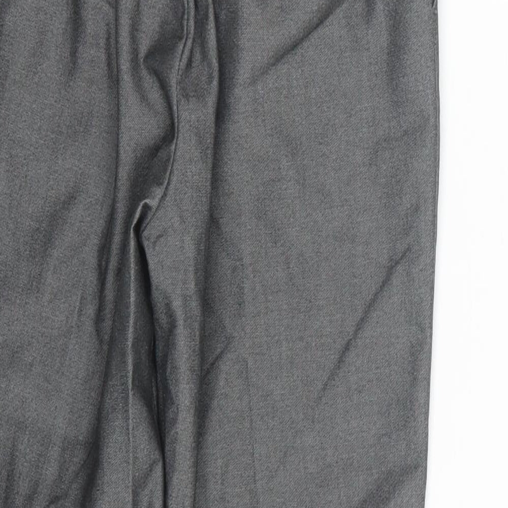 Preworn Boys Grey Dress Pants Trousers Size 9 Months - School uniform