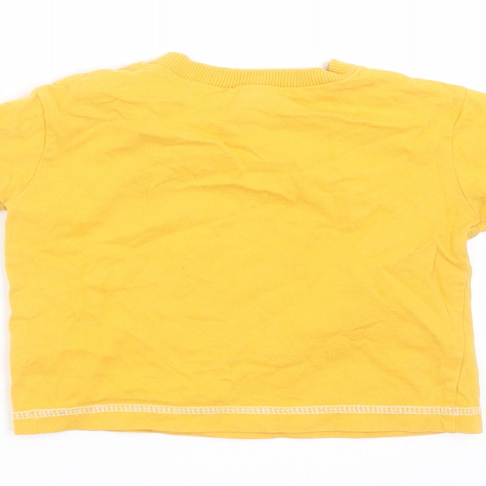F&F Baby Yellow Basic T-Shirt Size 9-12 Months