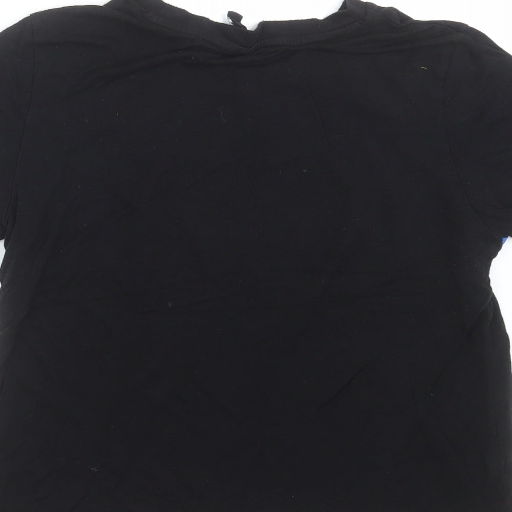 Divided by H&M Womens Black Basic T-Shirt Size S - 1990