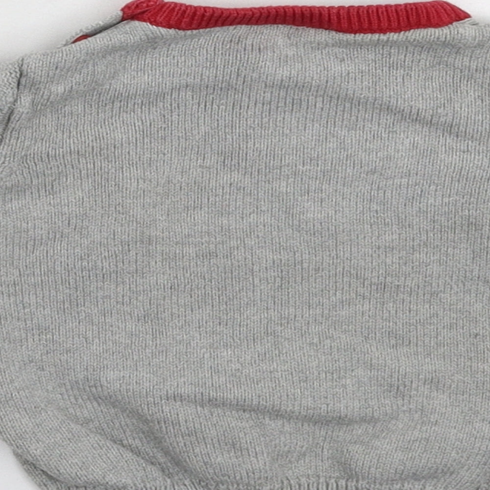 TU Baby Grey Knit Pullover Jumper Size 3-6 Months