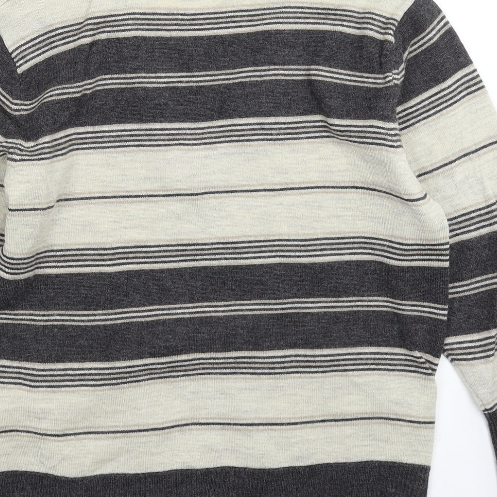 Marks & Spencer Womens Multicoloured Striped Knit Pullover Jumper Size 12
