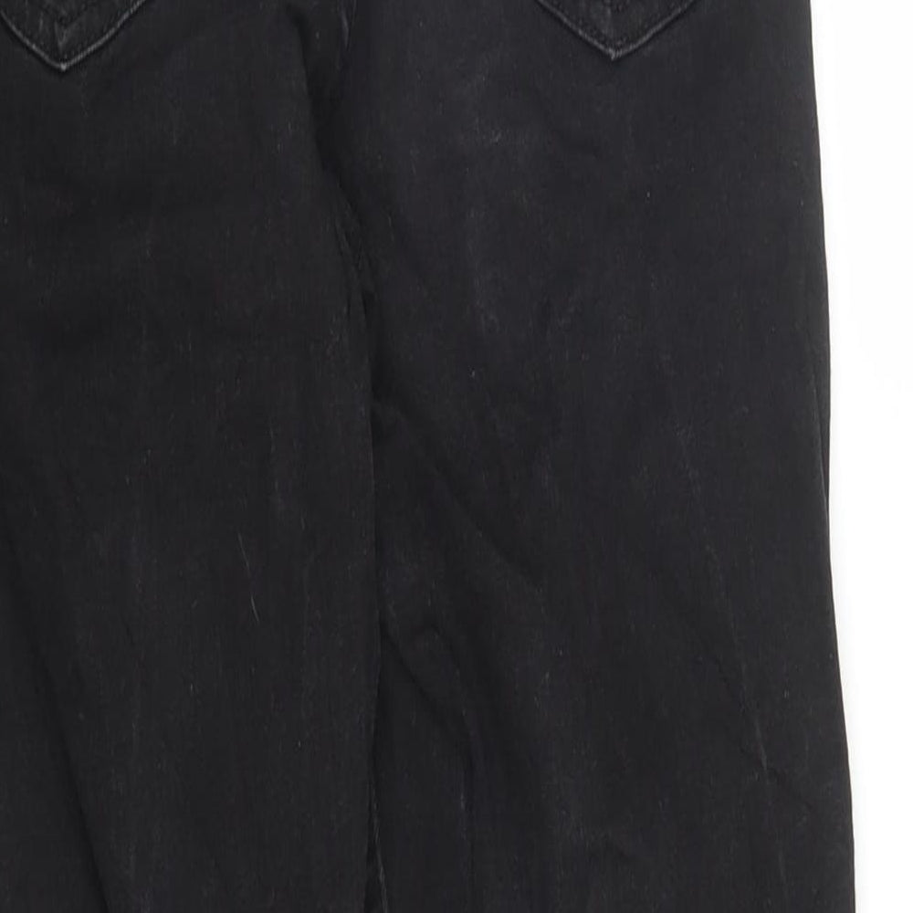 RESERVED Womens Black Denim Skinny Jeans Size 8 L25 in