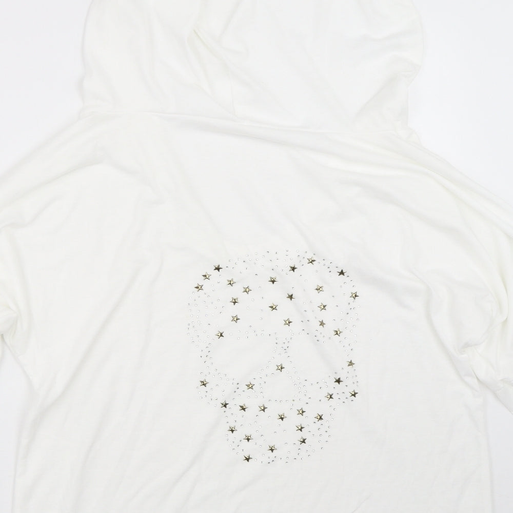 Preworn Womens White Basic T-Shirt Size M