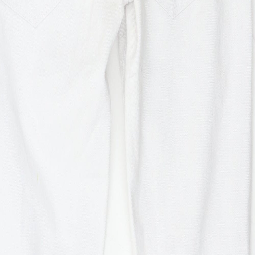 Preworn Womens White Skinny Jeans Size 8 L27 in