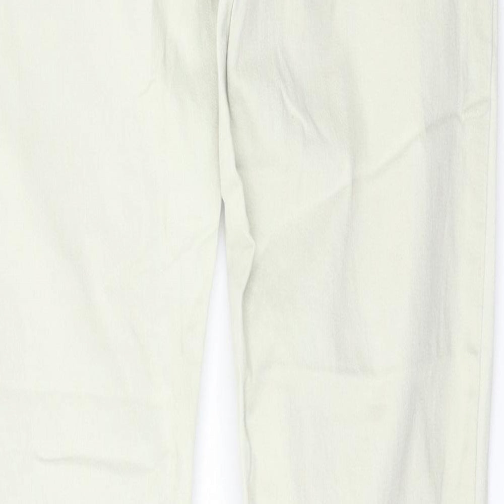 Preworn Womens White Skinny Jeans Size 33 L28 in