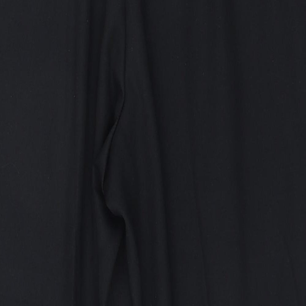 BHS Womens Black Trousers Size 14 L28 in
