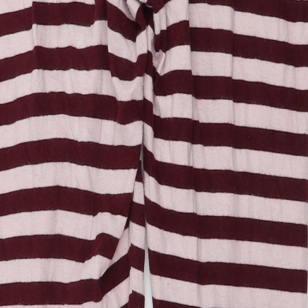 Love To Lounge Womens Brown Striped Sweatpants Trousers Size XS L24 in