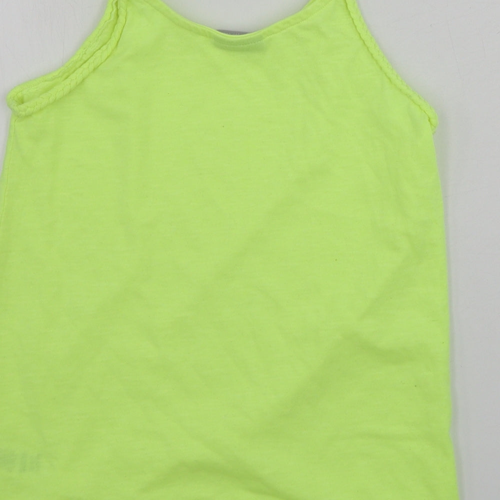 Matalan Girls Yellow Basic Tank Size 10 Years
