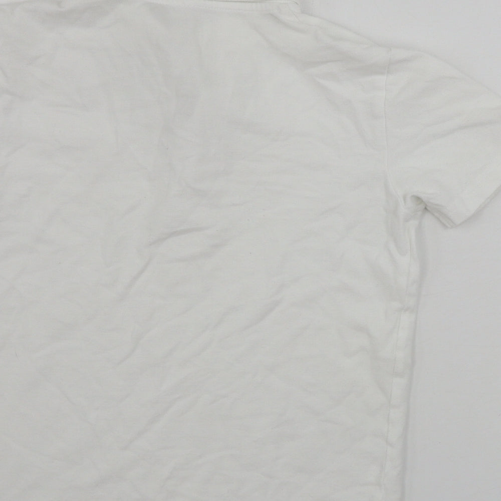 Nutmeg Boys White Basic Polo Size 9-10 Years