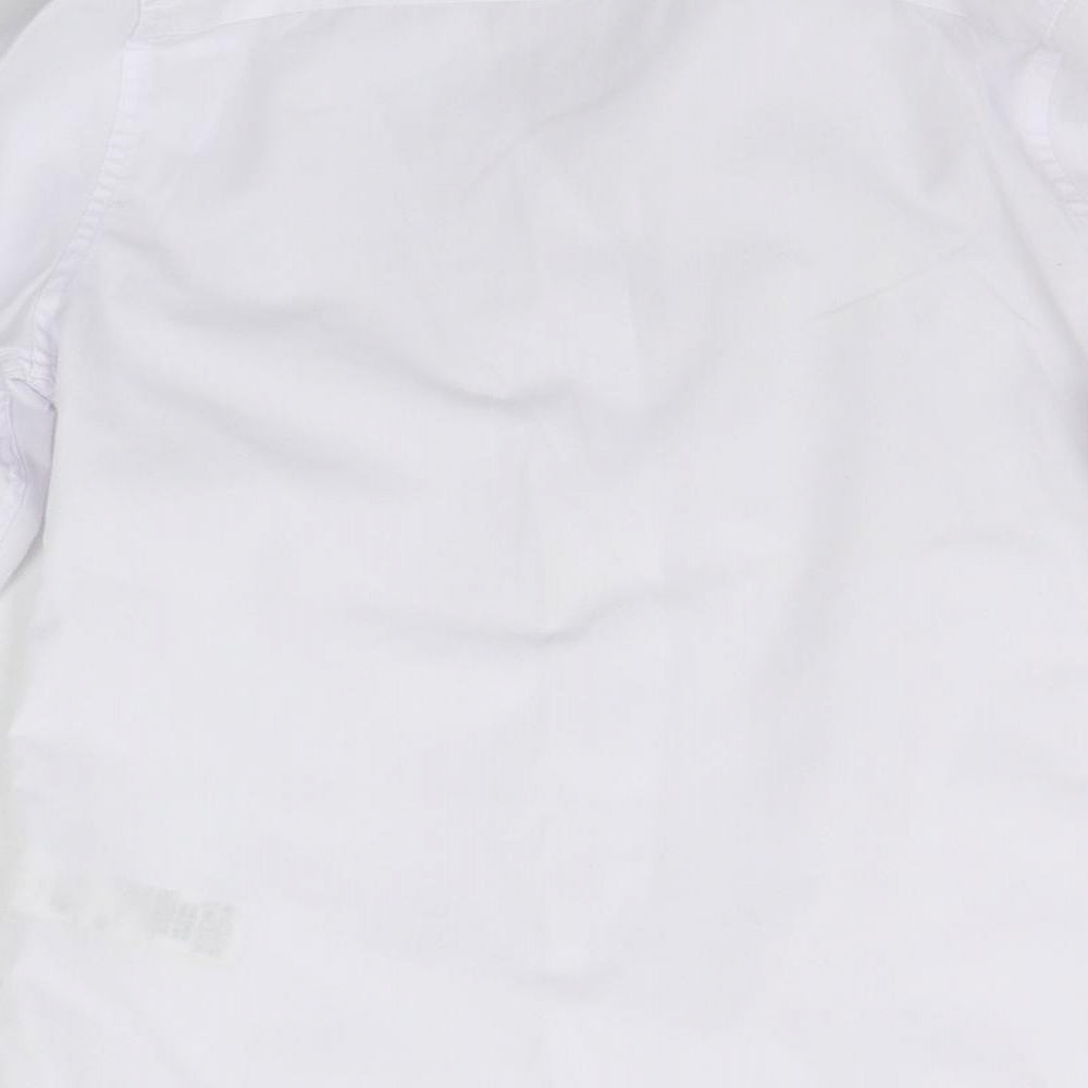 Marks & Spencer Girls White Basic Button-Up Size 10-11 Years