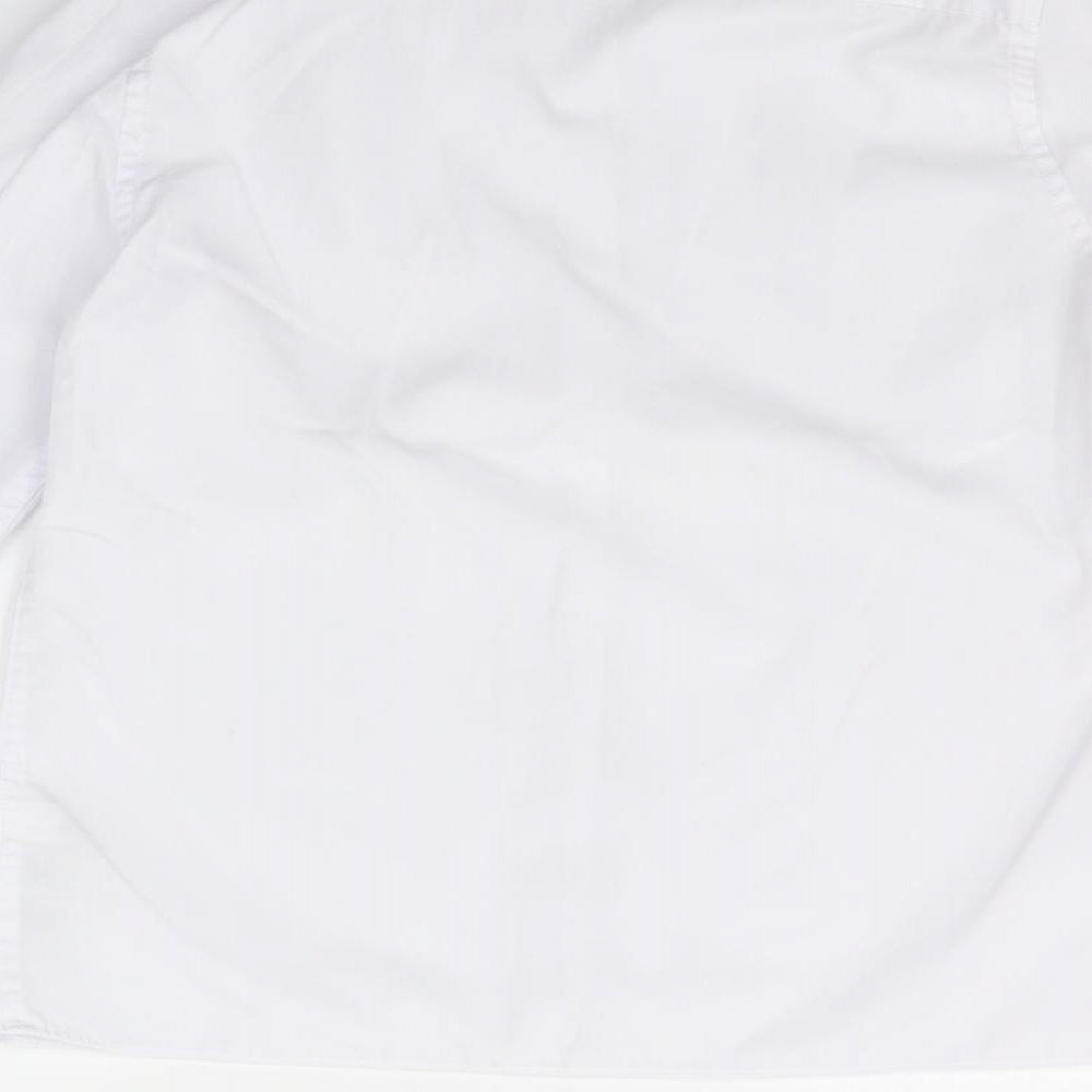 Marks & Spencer Girls White Basic Button-Up Size 10-11 Years