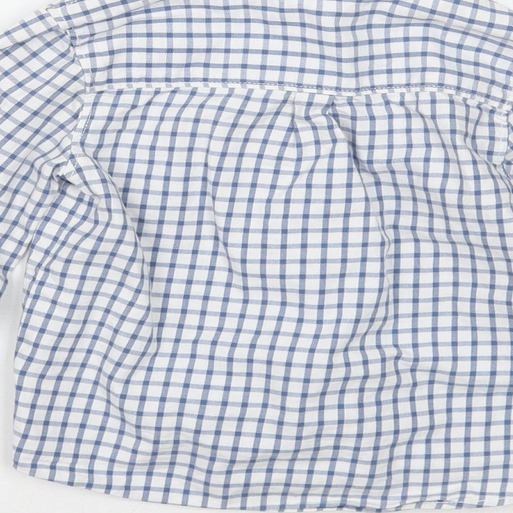 TEX Boys White Check Basic Button-Up Size 2 Years
