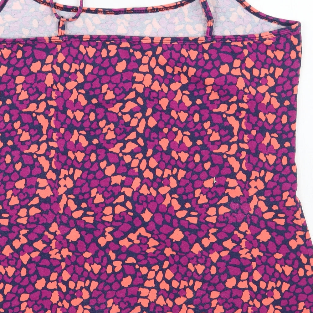 Papaya Womens Pink Animal Print T-Shirt Size 18