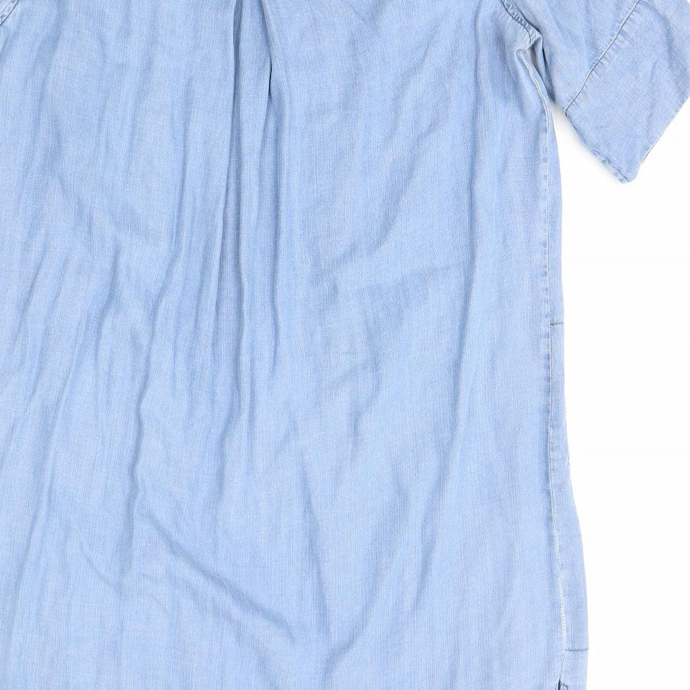 WareDenim Womens Blue Shirt Dress Size 12