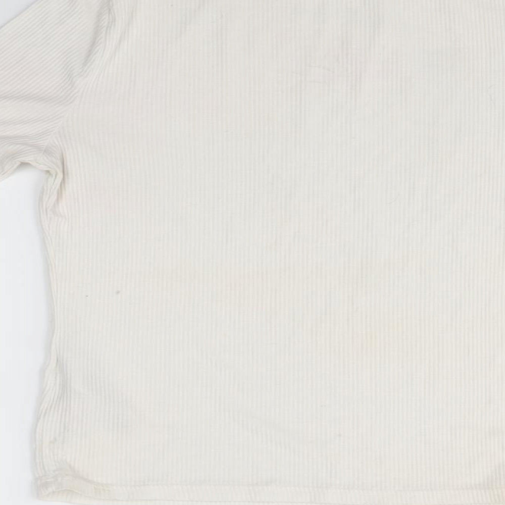 Miss Selfridge Womens Ivory Basic Blouse Size 10