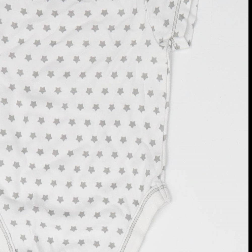 Lilly & Dan Baby Grey Geometric Romper One-Piece Size 3-6 Months - Star Print