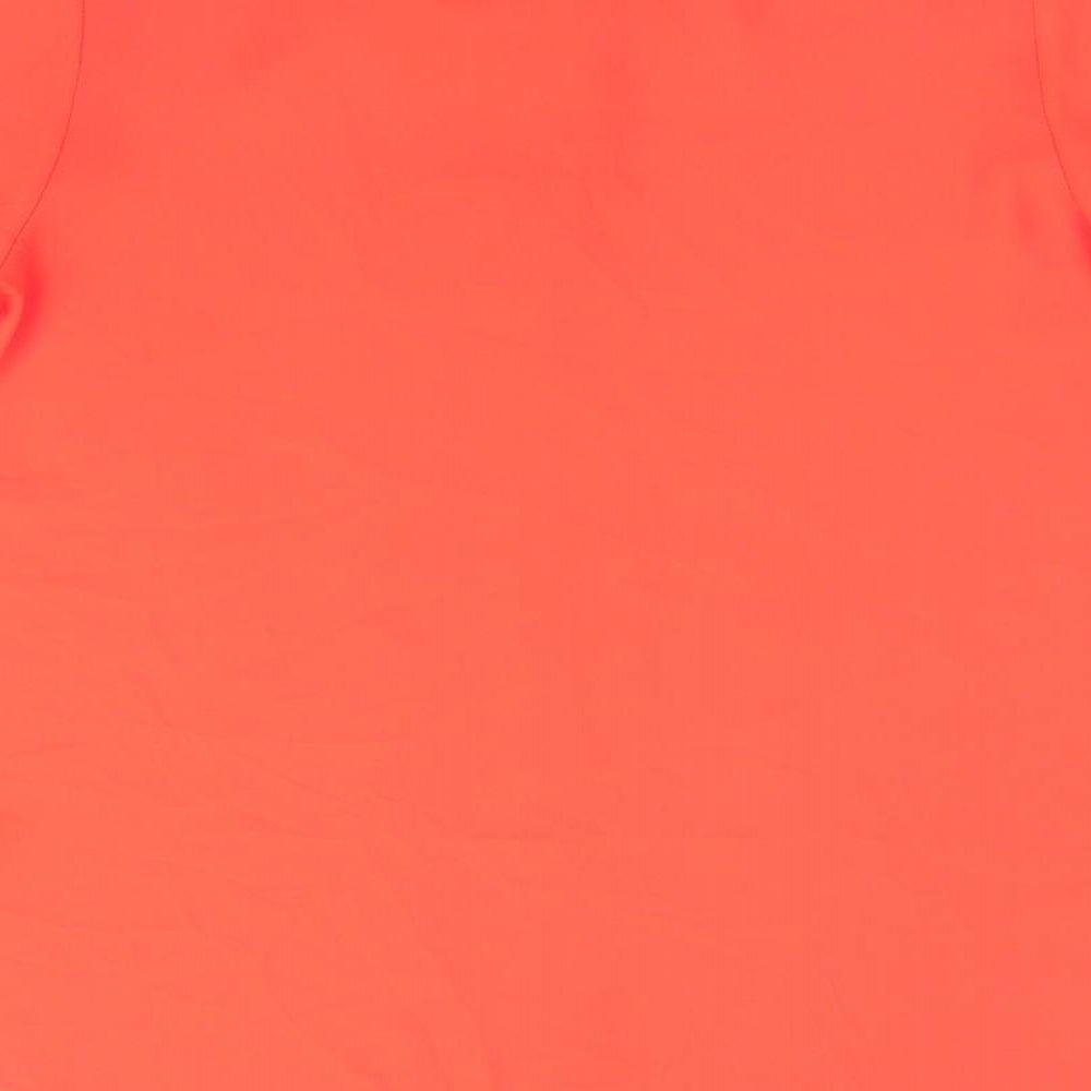 F&F Womens Orange Tunic Blouse Size 12 - Tie front fastening