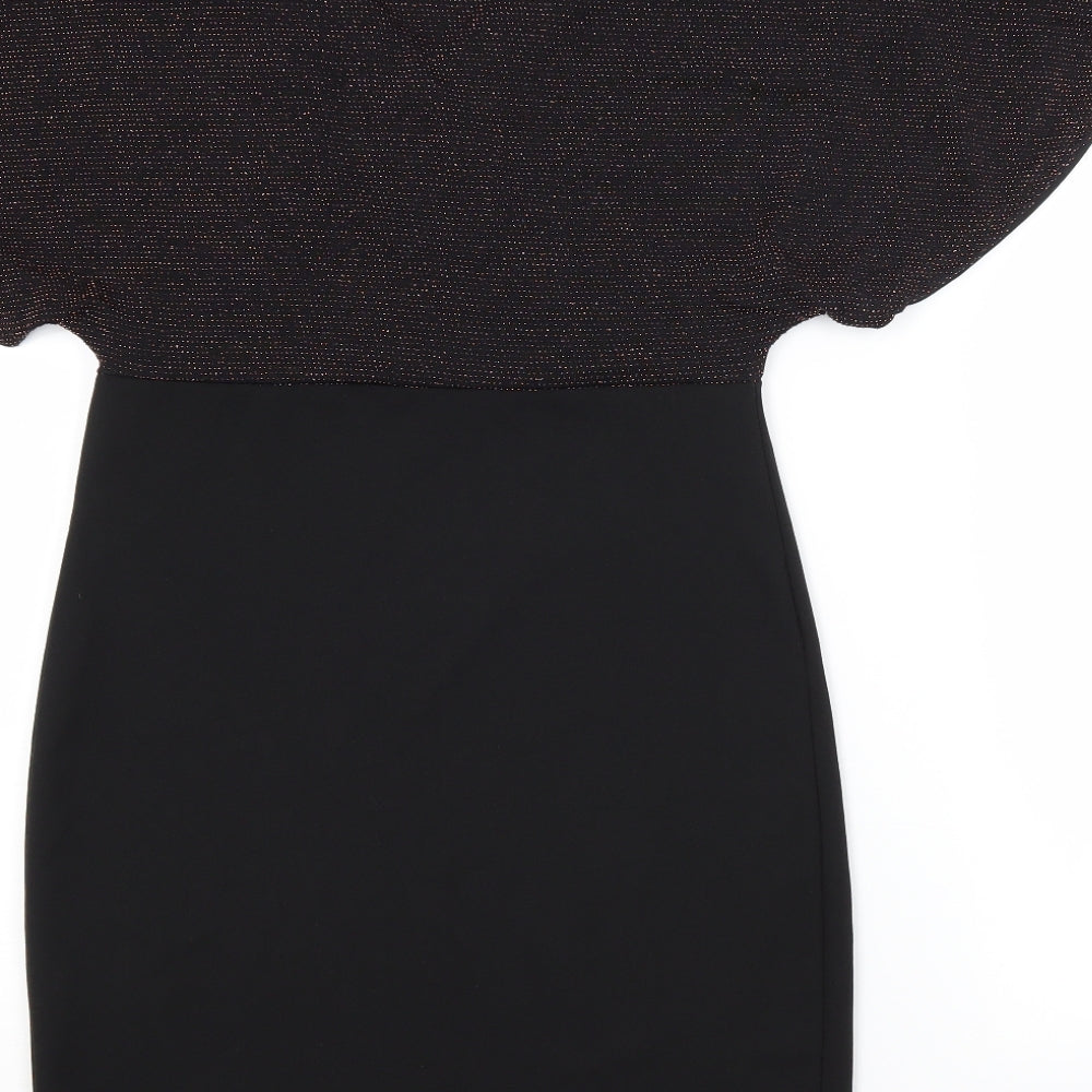Select Womens Black Pencil Dress Size 8