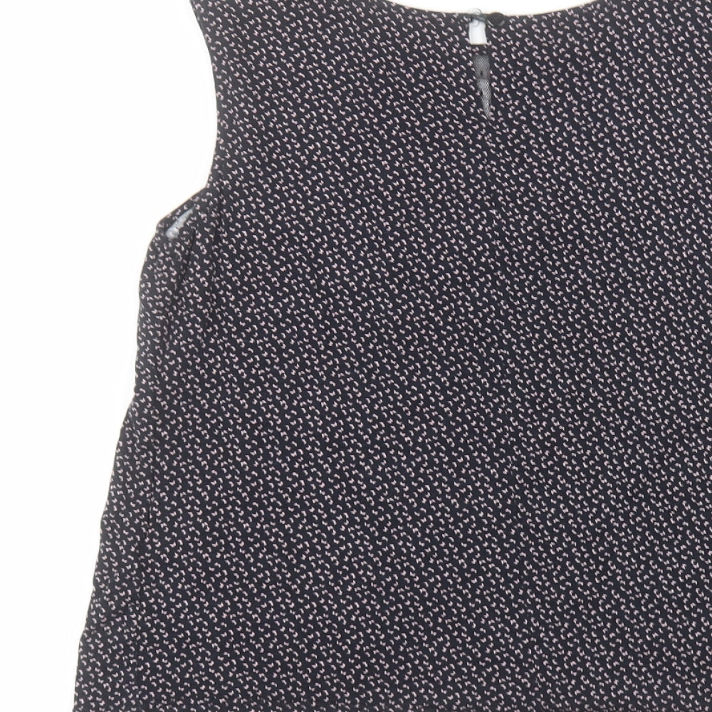 Mademoiselle R Womens Black Basic T-Shirt Size 10