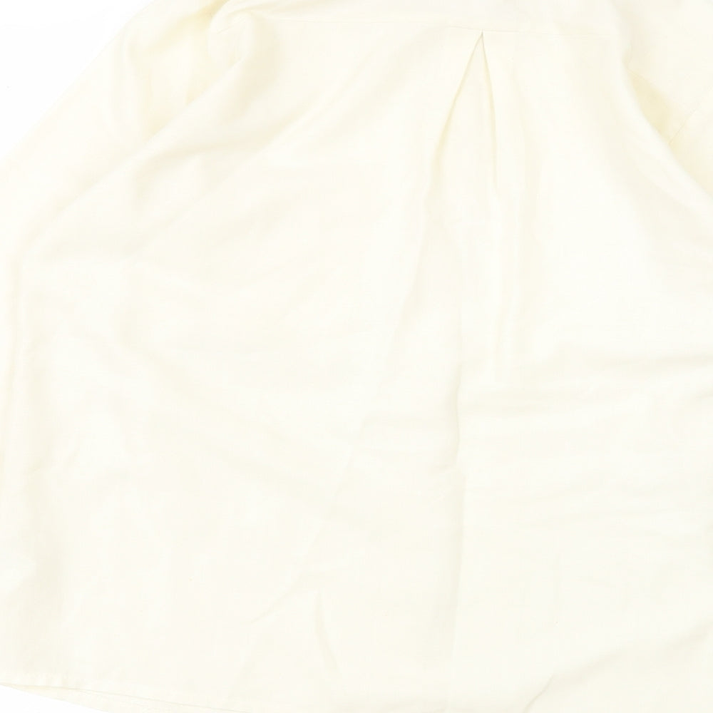 Hamells Womens White Basic Button-Up Size 10